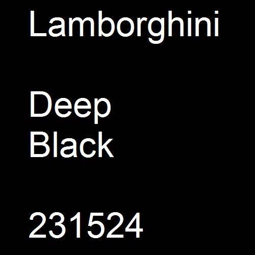 Lamborghini, Deep Black, 231524.